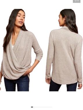 Akemi + Kin Anthropologie Woodruff Wrap long sleeve Sweater women’s size XS
